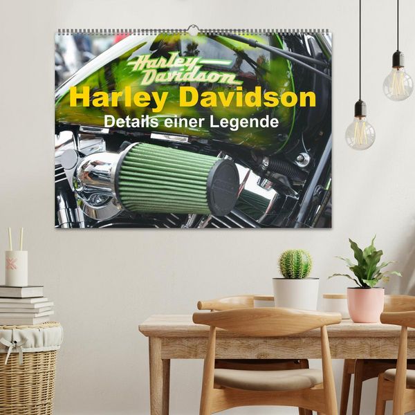 Produktbild: Harley Davidson - Details einer Legende (Wandkalender 2026 DIN A2 quer), CALVENDO Monatskalender