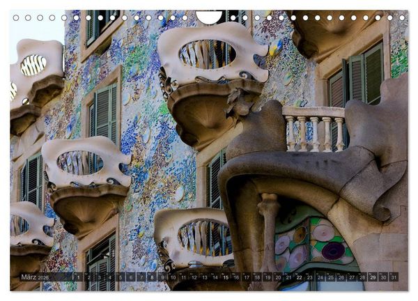 Produktbild: Barcelona - Von Gotik bis Modernisme (Wandkalender 2026 DIN A4 quer), CALVENDO Monatskalender