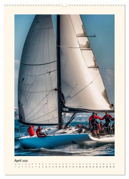 Produktbild: Spektakul&auml;res Segeln (hochwertiger Premium Wandkalender 2026 DIN A2 hoch), Kunstdruck in Hochglanz