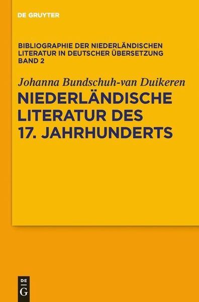 Produktbild: Niederl&auml;ndische Literatur des 17. Jahrhunderts