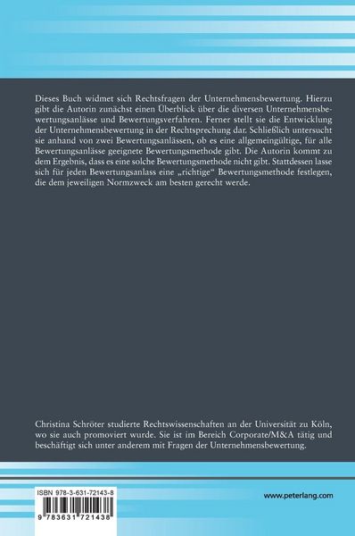 Produktbild: Rechtliche Grundlagen und normzweckad&auml;quate Unternehmensbewertung bei Kapitalgesellschaften