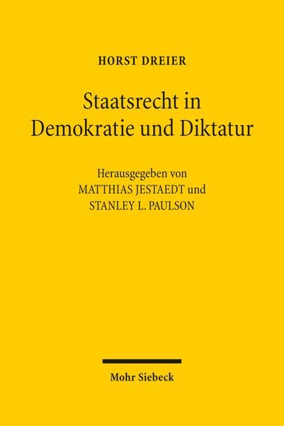 Produktbild: Staatsrecht in Demokratie und Diktatur