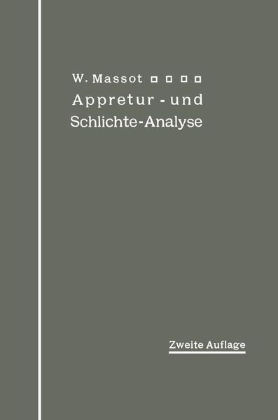 Produktbild: Anleitung zur qualitativen Appretur- und Schlichte-Analyse