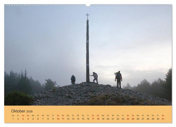 Produktbild: Auf den Spuren von Santiago - Wandern, Staunen, Seele baumeln lassen. (hochwertiger Premium Wandkalender 2026 DIN A2 quer), Kunstdruck in Hochglanz