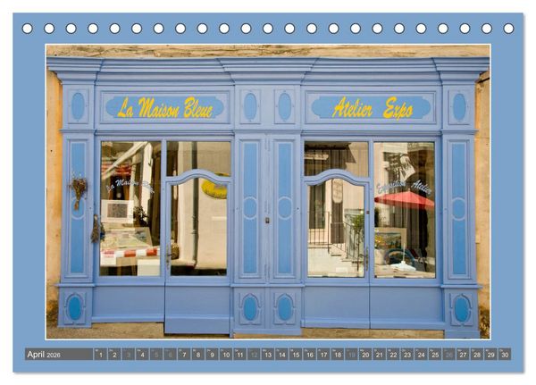 Produktbild: Hereinspaziert &ndash; Ladenfronten in Frankreich (Tischkalender 2026 DIN A5 quer), CALVENDO Monatskalender