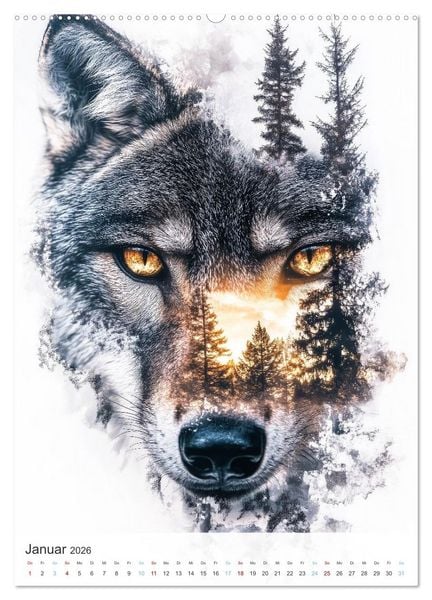 Produktbild: Fl&uuml;stern im Wald (Wandkalender 2026 DIN A2 hoch), CALVENDO Monatskalender