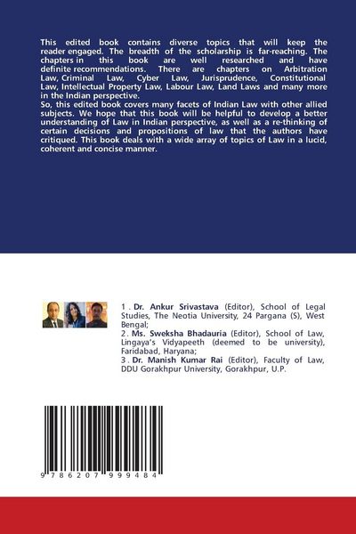 Produktbild: The Glimpses of Indian Law