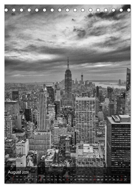 Produktbild: New York - The Big Apple (Tischkalender 2026 DIN A5 hoch), CALVENDO Monatskalender