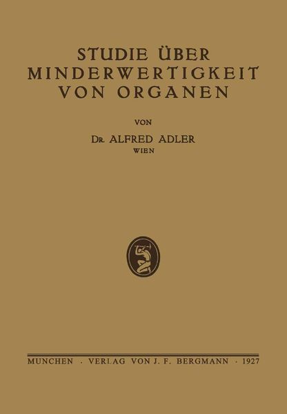 Produktbild: Studie &uuml;ber Minderwertigkeit von Organen