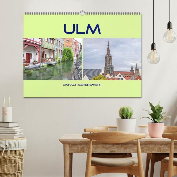 Produktbild: Ulm - einfach sehenswert (Wandkalender 2026 DIN A2 quer), CALVENDO Monatskalender