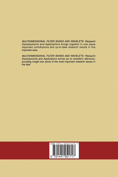 Produktbild: Multidimensional Filter Banks and Wavelets