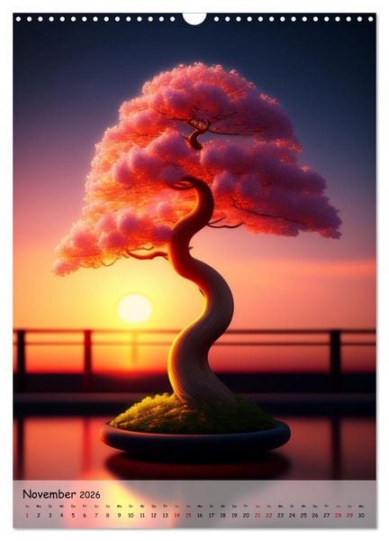 Produktbild: Bonsai Kunstwerke (Wandkalender 2026 DIN A3 hoch), CALVENDO Monatskalender