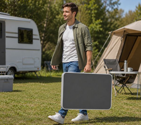 Produktbild: Campingtisch Galdas klappbar Tragegriff 80 x 53 cm