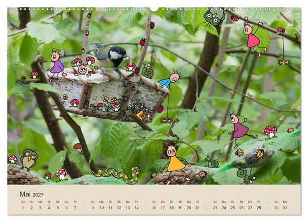 Produktbild: Das Leben der kleinen Pankies (hochwertiger Premium Wandkalender 2027 DIN A2 quer), Kunstdruck in Hochglanz