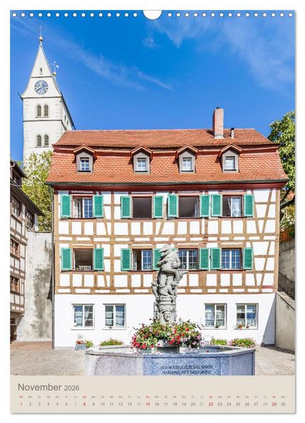 Produktbild: MEERSBURG UND KONSTANZ Historie am Bodensee (Wandkalender 2026 DIN A3 hoch), CALVENDO Monatskalender