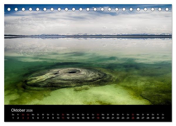 Produktbild: Traumziele in den USA. Der Yellowstone National Park (Tischkalender 2026 DIN A5 quer), CALVENDO Monatskalender