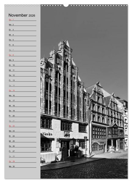Produktbild: Stralsund. Ein Hauch l&auml;ngst vergangener Zeiten (Wandkalender 2026 DIN A2 hoch), CALVENDO Monatskalender