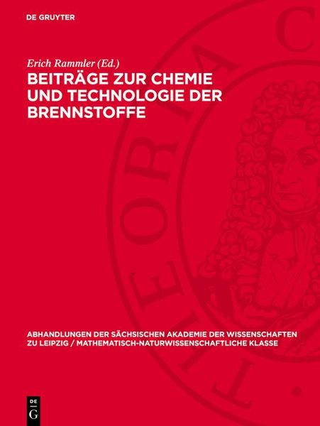 Produktbild: Beitr&auml;ge zur Chemie und Technologie der Brennstoffe