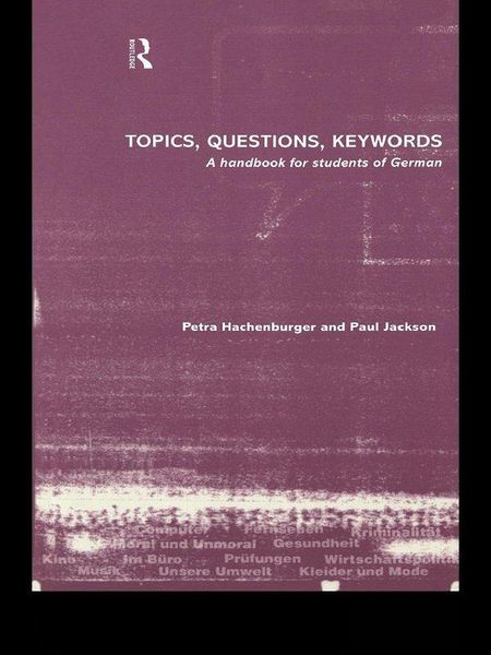 Produktbild: Topics, Questions, Key Words
