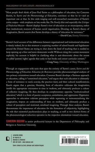 Produktbild: Sartre and the Phenomenology of Education