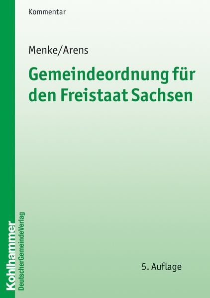 Produktbild: Gemeindeordnung f&uuml;r den Freistaat Sachsen