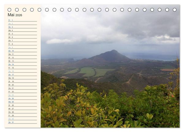 Produktbild: Mauritius - traumhaft und unvergesslich (Tischkalender 2026 DIN A5 quer), CALVENDO Monatskalender