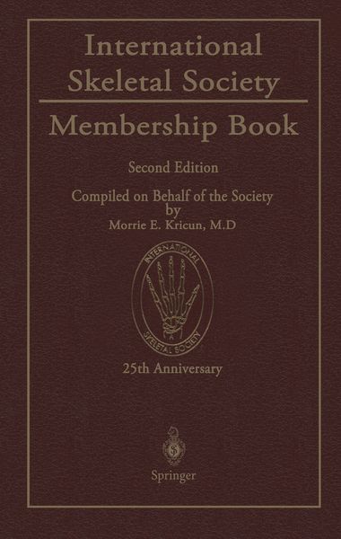 Produktbild: International Skeletal Society Membership Book