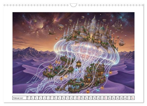 Produktbild: Surreale Traumzufluchten (Wandkalender 2027 DIN A3 quer), CALVENDO Monatskalender