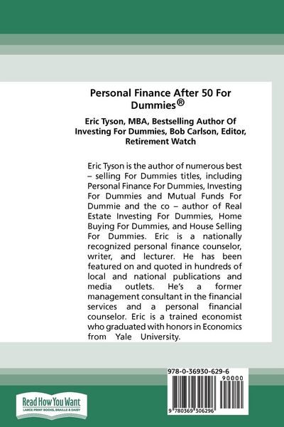 Produktbild: Personal Finance After 50 For Dummies, 2nd Edition (16pt Large Print Edition)