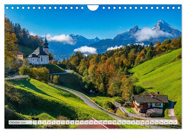 Produktbild: Bayerisches Alpenparadies (Wandkalender 2026 DIN A4 quer), CALVENDO Monatskalender