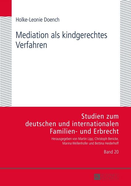 Produktbild: Mediation als kindgerechtes Verfahren