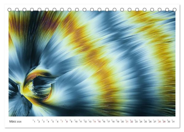 Produktbild: Fantastische Welten Mikrokristalle (Tischkalender 2026 DIN A5 quer), CALVENDO Monatskalender