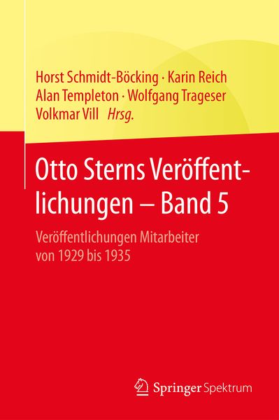 Produktbild: Otto Sterns Ver&ouml;ffentlichungen &ndash; Band 5