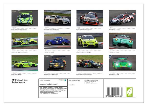 Produktbild: Motorsport aus Zuffenhausen (Wandkalender 2026 DIN A4 quer), CALVENDO Monatskalender