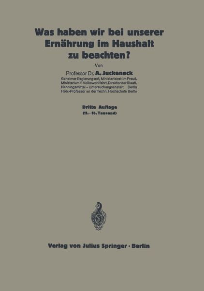 Produktbild: Was haben wir bei unserer Ern&auml;hrung im Haushalt zu beachten?