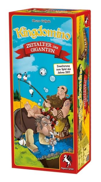 Produktbild: Pegasus 57105G - Kingdomino, Zeitalter der Giganten, Erweiterung, Brettspiel, Familienspiel