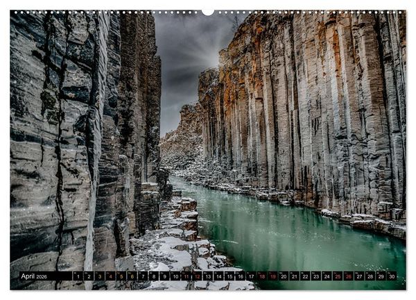 Produktbild: Island - Rundreise im Oktober (hochwertiger Premium Wandkalender 2026 DIN A2 quer), Kunstdruck in Hochglanz