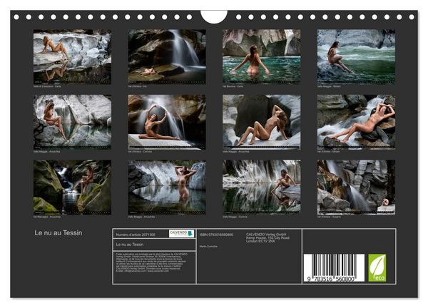 Produktbild: Le nu au Tessin (Calendrier mural 2026 DIN A4 vertical), CALVENDO calendrier mensuel