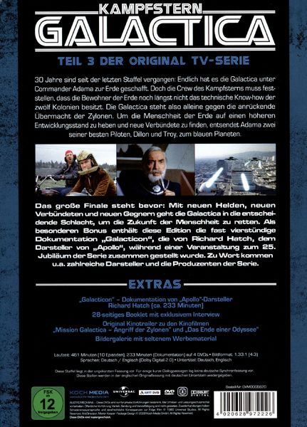 Produktbild: Kampfstern Galactica - Teil 3 - Metal-Pack [4 DVDs]