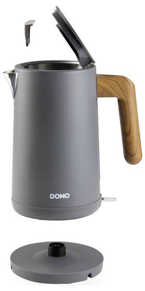 Produktbild: DOMO WASSERKOCHER Wasserkocher Matt Grau Fassungsverm&ouml;gen: 1.7l