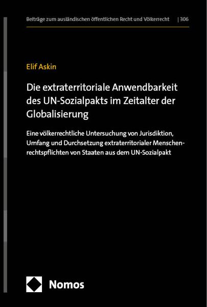 Produktbild: Die extraterritoriale Anwendbarkeit des UN-Sozialpakts im Zeitalter der Globalisierung