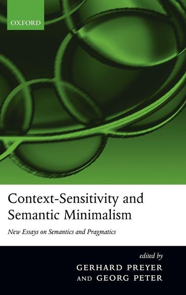 Produktbild: Context-Sensitivity and Semantic Minimalism