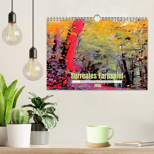 Produktbild: Surreales Farbspiel (Wandkalender 2026 DIN A4 quer), CALVENDO Monatskalender