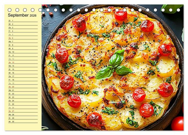 Produktbild: Herzhafte Kartoffeln. Leckeres aus der Super-Knolle (Tischkalender 2026 DIN A5 quer), CALVENDO Monatskalender