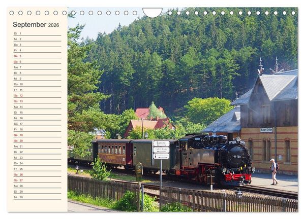 Produktbild: Vom Erzgebirge bis Neuseenland - Impressionen aus Sachsen (Wandkalender 2026 DIN A4 quer), CALVENDO Monatskalender