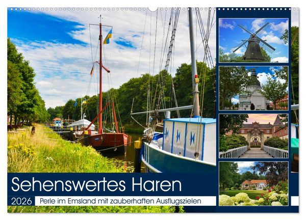 Produktbild: Sehenswertes Haren (Wandkalender 2026 DIN A2 quer), CALVENDO Monatskalender
