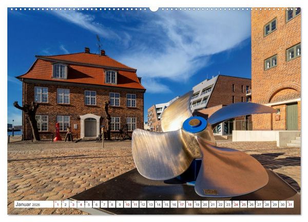 Produktbild: Unser sch&ouml;nes Wismar (hochwertiger Premium Wandkalender 2026 DIN A2 quer), Kunstdruck in Hochglanz