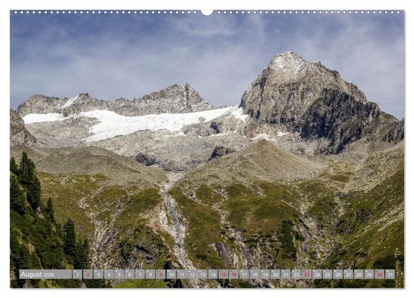 Produktbild: Die Zillertaler Alpen (Wandkalender 2026 DIN A2 quer), CALVENDO Monatskalender