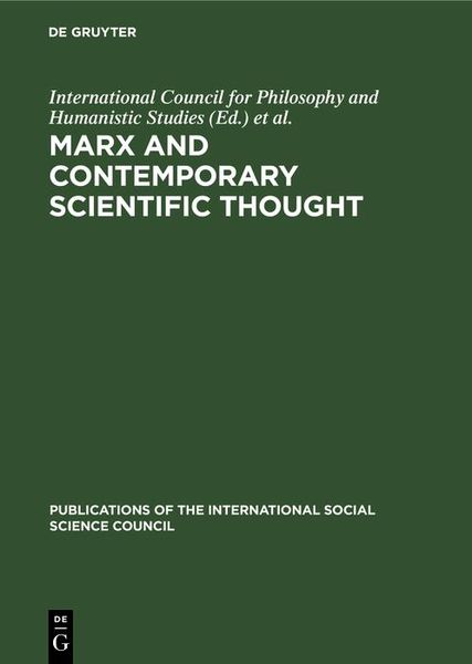 Produktbild: Marx and Contemporary Scientific Thought
