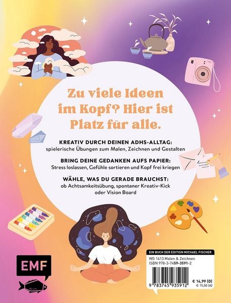 Produktbild: Dein ADHS-Kreativbuch